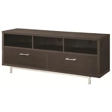 Low TV Console w/ Metal Base